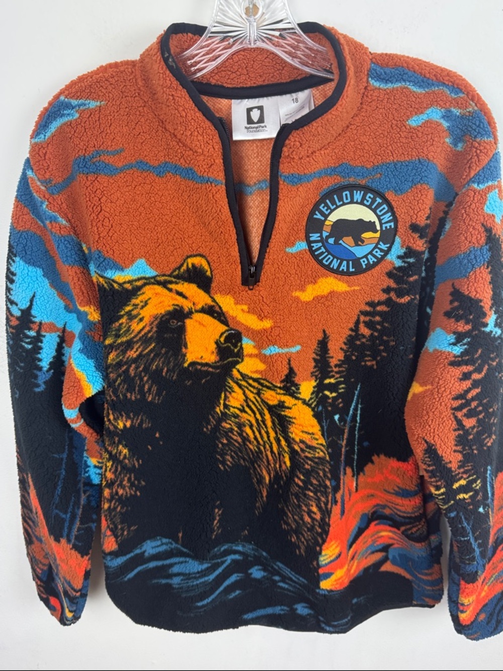 Yellowstone National Park Fleece Pullover - Picture 4 of 7